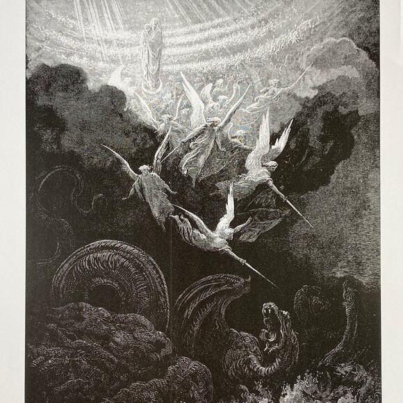 Gustave Dore, Valley of Dry Bones, Crowned Virgin, Print, Art, ~ 240707-WH 292 - Picture 3 of 4